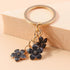 5 pcs Keychains for Women Girls,Flowers Charms Enameled Keychain Tassel Keyring Gifts Purse Bag Accessories Bulk...