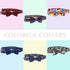 Dog Collars with Bow Tie Colorful Geometry Patterns, Small Puppy Dog Collars with Bow, Adjustable Dog Collar for XS Small Medium Large Dog (Colorf...