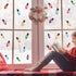 91 Pieces Christmas Wall Stickers Christmas PVC Merry Christmas Lights Bulb Wall Decals for Christmas Decoration...