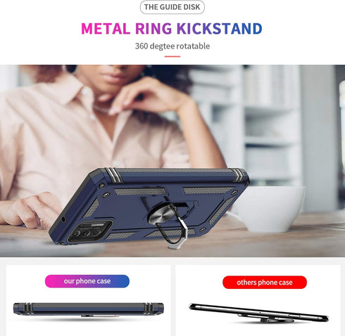 LeYi for Moto G Stylus 2021 Case, Motorola Moto G Stylus Case 2021 with 2 Tempered Glass Screen Protector, Military Grade Phone Case with Kickstan...