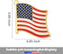 Exquisite American Flag Lapel Pin -The Stars and Stripes -Solid Metal Flag Lapel Pin-Gold Tone (6 Pins With Gift Box)...