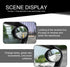 2 PCS Car Rearview Mirror Auxiliary Accessories, 6.69In x 2.16In Waterproof ABS Glass Vehicle Rearview Mirror Rain Eyebrow, Universal Automotive R...