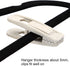 Velvet Hangers Clips, 20 Pack Ivory Pants Hanger Velvet Clips, Strong Hanger Clips Perfect for Thin Felt Hangers...