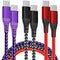 3Pack 60W USB C to USB C Charger Cable, Nylon Braided Type C to Type C Fast Charging Cable for TypeC Phones (3FT)......