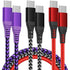 3Pack 60W USB C to USB C Charger Cable, Nylon Braided Type C to Type C Fast Charging Cable for TypeC Phones (3FT)......
