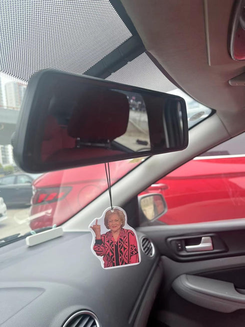 Funny Meme Car Air Fresheners Pendant betty meme white Funny Car Accessories Car Mirror Hanging Accessories Air Freshener for Car Decor, style-1-1...