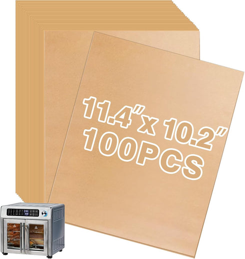 Air Fryer Liners Disposable,100PCS Parchment Paper Sheets Compatible with Emeril Lagasse 26 QT Extra Large Air Fryer, 11 x 10 Inch Air Fryer Acces...
