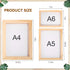 Honoson 3 Pieces Paper Making Wooden Paper Making Mould Papermaking Screen Kit 3 Size Frame for DIY Paper Craft (A6, A5, A4)...