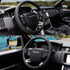 COFIT Breathable Steering Wheel Cover Microfiber Leather with Center Mark Design Large Size 15 1/2-16 Inch Black...