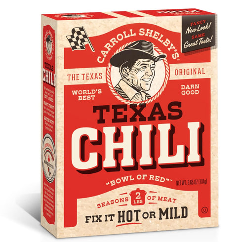 Carroll Shelby's Original Texas Brand Chili Kit 3.65oz Box (Pack of 3)...
