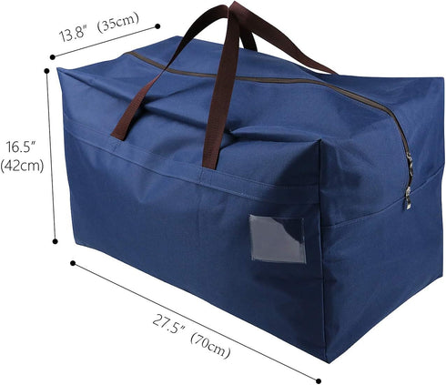 AMJ 100L Large Storage Bag for Comforters, Blankets, Clothes, Quilts and Towels, Better and Sturdy Organizer Bag, Thick Ultra Size Under Bed Stora...