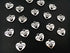 ALIMITOPIA 30pcs Heart Shape Pet Paw Print Best Friend Paw in Heart Lettering Charm Double-sided Pendant for DIY Bracelet Necklace DIY Jewelry Mak...