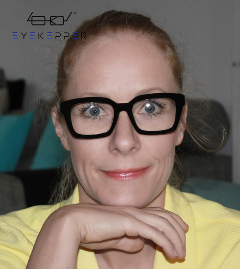 Eyekepper Ladies Reading Glasses - Oversized Square Design Readers for Women Black...