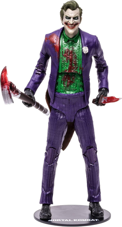 McFarlane Toys Mortal Kombat The Joker (Bloody) 7" Action Figure with Accessories...