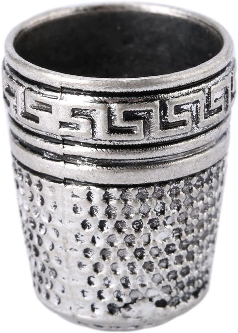 Mtsooning Antique Sewing Thimble, Metal Fingertip Protector, Finger Shield Ring for Quilting Craft Accessories DIY Sewing Tools...