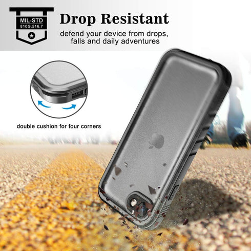 SPORTLINK Waterproof Case for iPhone SE 3rd 2022/iPhone SE 2nd 2020/iPhone 7/8 - Full Body Shockproof Dustproof Phone Screen Protector Rugged Wate...