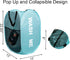 2Pack Collapsible Laundry Baskets Pop Up Laundry Hamper Mesh Storage Bins Kids Hamper for Laundry, Blue...