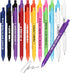 20 Pieces Funny Pens Thank You Pens Motivational Quotes with Multi Candy Colors Soft Touch Novelty Office School Supplies Ideal Gift for Family Co...