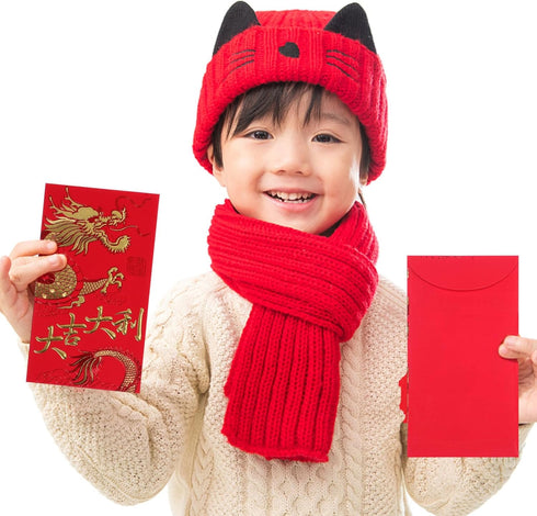 LIOOBO Chinese Red Envelopes: Lunar New Year of Money Envelopes, 2024 Chinese New Year Spring Festival Supplies (L-001 36Pcs)...