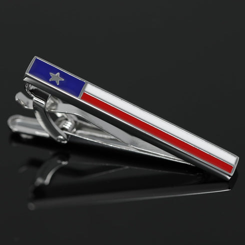 State of Texas Flag Tie Clip Lone Star Flag Tie Bar In Box...