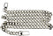 HAHIYO Purse Chain Strap Length 55.1 inches Bright Silver for Shoulder Cross Body Sling Purse Handbag Clutch Replacement Strap Comfortable Flat 0....