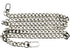 HAHIYO Purse Chain Strap Length 55.1 inches Bright Silver for Shoulder Cross Body Sling Purse Handbag Clutch Replacement Strap Comfortable Flat 0....