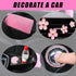 Fluffy Steering Wheel Cover for Women with Furry Gear Cover &Handbrake Cover&Seat Belt Cover&Armrest Pad Fuzzy Car Accessories for Women Pack of 1...
