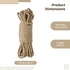 Cat Scratcher Replacement Rope, 33FT Natural Hemp Rope, 1/6" Thickness DIY Hemp Rope for Handicrafts, Cat Tower Repair Rope Cat Tree Rope Replacem...