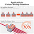 10Pcs Lever Wire Connectors, 1 in 5 Out DIY Mini Splicing Compact Quick Push-in Electrical Connectors, 24-12 AWG...