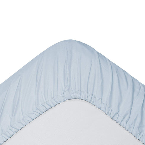 Extra Soft Microfiber Standard Crib Sheet, Breathable Cool Toddler Mattress Fitted Sheet, 28 x 52 inches Baby Sheet for Boys Girls, Light Blue...