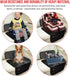 Car Seat Protector - Seat Protection Mat - Thick Padding - Durable, Waterproof Fabric, Leather Reinforced Corners & 3 Pockets for Handy Storage Bl...
