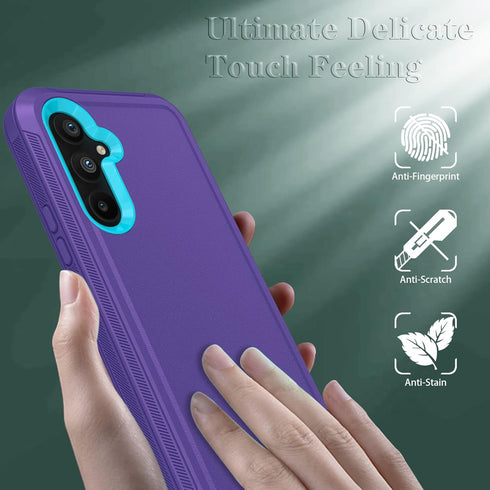 Qinmay for Galaxy A54 5G Case,Samsung Galaxy A54 5G Case with HD Screen Protector (2 Pack),Samsung A54 5G Case Durable Shockproof 3-Layer Heavy Du...