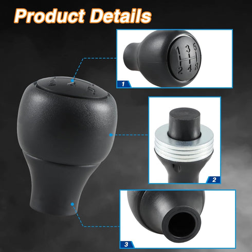 5 Speed Manual Transmission Shift Knob Compatible with Ford Ranger F-150 F-250 F-350 Super Duty Bronco Explorer Aerostar E-150 E-250 E-350 Replace...
