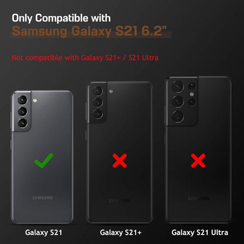 LOHASIC for Galaxy S21 Case 5G, Premium Leather Luxury PU Non-Slip Grip Rugged Bumper Shockproof Full Body Protective Cover Men Women Phone Cases ...