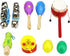Toddler Musical Instruments, 9PCS Wooden Percussion Musical Instruments Toy Set for Kids Toddlers Preschool Educational Music Toys for Boys and Gi...