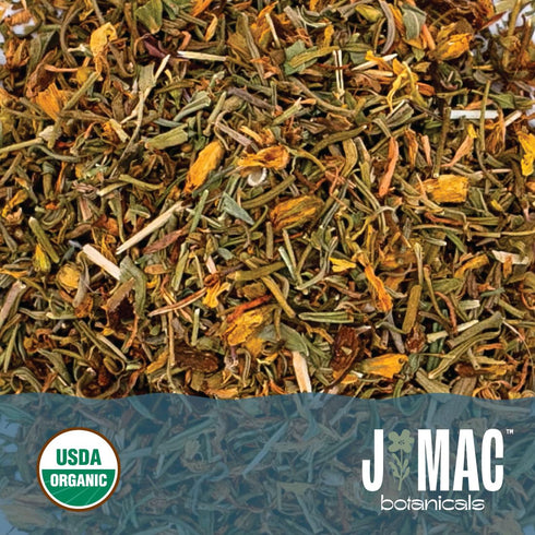 J Mac Botanicals, Organic St Johns Wort herb (4 oz) loose leaf St. John's Wort, Certified USDA Organic by Organic Certifiers, Inc., European Harve...