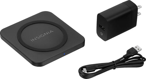 Insignia 10 W Qi Certified Wireless Charging Pad for Android/iPhone - Black - Model: NS-MWPC10K......