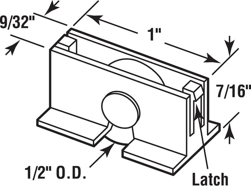 Prime-Line MP3089 Sliding Window Roller Assembly with 1/2 In. Steel Wheel (2 Pack)...
