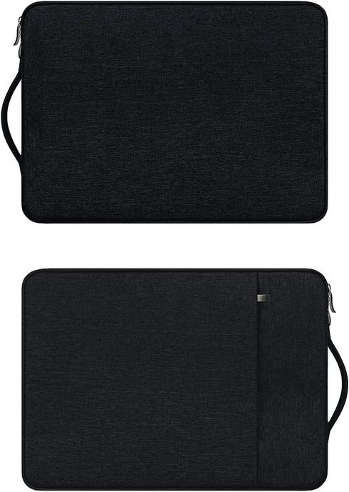 RAINYEAR 15.6 Inch Laptop Sleeve Case Compatible with 15.6" Notebook Computer Chromebook,Handbag with Handle Strap Front Pocket Padded Briefcase P...