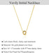 Small Letter Necklace,Dainty Gold Initial Necklaces 14K Gold Plated Personalized Tiny Initial Pendant Necklace Cute Letter Name Choker Necklaces f...