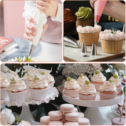 83 Pieces Stainless Steel Icing Piping Nozzle Tip Set with 44 Numbered Icing Tipsand Frosting Tools for Cake DIY, Cake Decorating Kits in a Box fo...