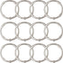 Shower Curtain Hooks, Rustproof Decorative Shower Curtain Rings Metal Round Shower Hooks for Bathroom Shower Rod, 12 Pack (Nickel)...
