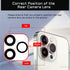 for iPhone 12 Pro OEM Rear Camera Lens Replacement with Dual-Sided Adhesive for iPhone 12PRO Back Camera Glass Lens with Fix Tool Repair Kit Tweez...
