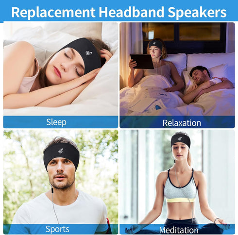 Wired Ultra Thin 4mm Pillow Speakers Stereo,Sleeping Music Headphones for Side Sleepers(3.5mm Jack)...