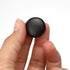 10Pcs 20mm Faux Leather Covered Round Buttons Upholstery Knitting DIY Handcraft Decoration Crafts (Black)...