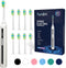 7AM2M Sonic Electric Toothbrush, High Power Rechargeable Toothbrushes, with 8 Brush Heads for Adults and Kids, 15 Adjustable Modes, Built-in 2-Min...