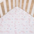 Disney Minnie Mouse White, Light Blue, and Peach with Daisy Duck Super Soft Nursery Fitted Crib Sheet...