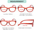 Eyekepper Cat Eye Reading Glasses for Women Oversize Ladies Readers - Red +2.50...