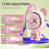 Bear Fan, Handheld Fan, Portable Neck Fan, Cute Desk Fan, Rechargeable, 3 Speed Wind, Bladeless Design, Exquisite Appearance, Pink...