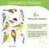 DKTIE Window Privacy Cling Film with Installation Tools, Stained Glass Opaque Non-Adhesive Frosted Bird Coverings Removable for Bathroom Shower Do...
